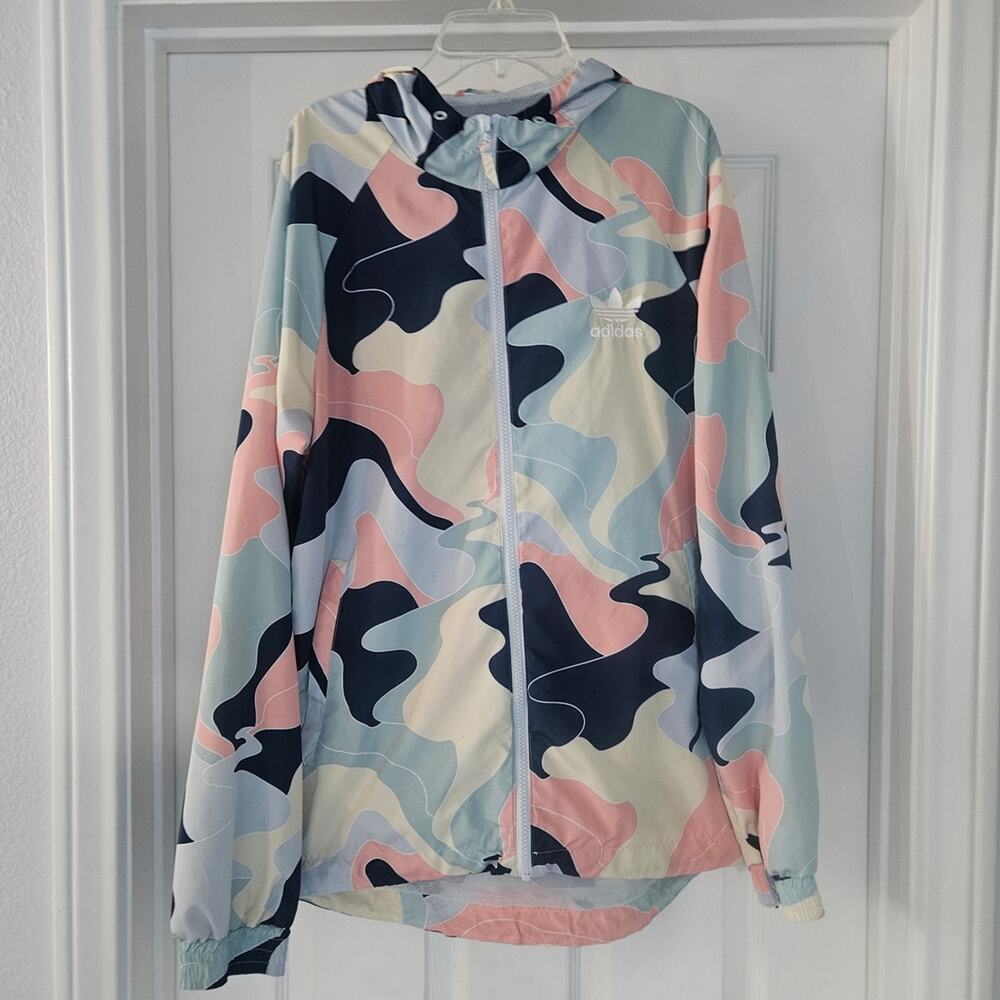 RARE - Adidas Camouflage Windbreaker Jacket